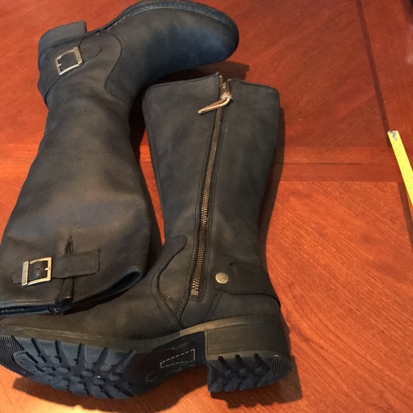 Timberland black leather boots size 7M - Picture 13 of 16